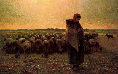 La pastora y el rebaño