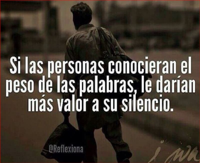 El peso de tu palabra
